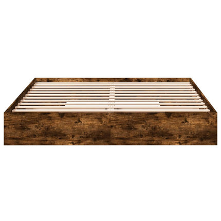 Giroletto con Cassetti Rovere Fumo 180x200 cm Legno Multistrato
