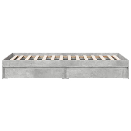 Giroletto Cassetti Grigio Cemento 100x200 cm Legno Multistrato
