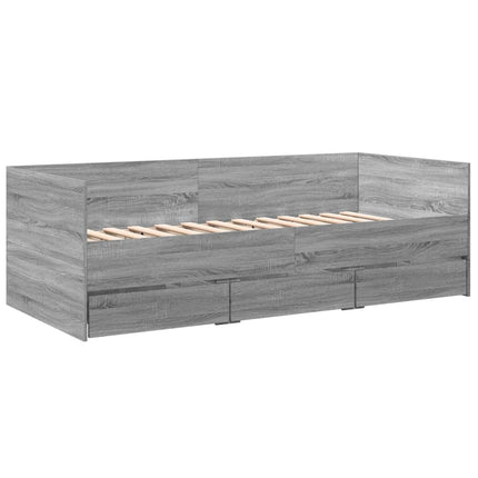 Divano Letto con Cassetti senza Materasso 100x200 cm