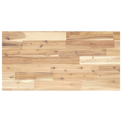 Piano da Bagno Non Trattato 100x40x2cm Legno Massello di Acacia