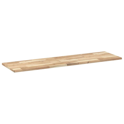 Piano da Bagno Non Trattato 140x40x2cm Legno Massello di Acacia
