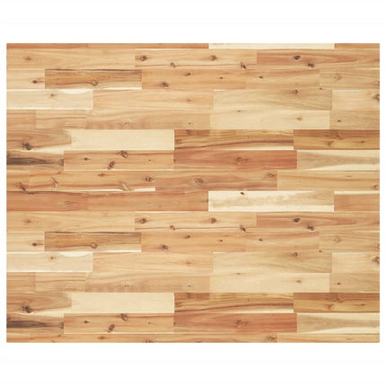 Piano Scrivania a Olio 100x80x4 cm Legno Massello Acacia
