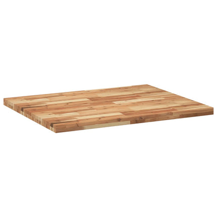 Piano Scrivania a Olio 100x80x4 cm Legno Massello Acacia