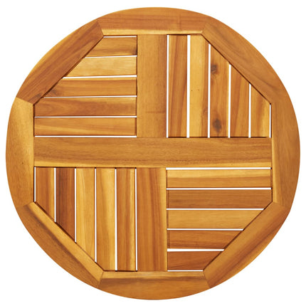 Piano per Tavolo ÃƒËœ60x2 cm Rotondo in Legno Massello di Acacia