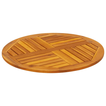 Piano per Tavolo ÃƒËœ70x2 cm Rotondo in Legno Massello di Acacia