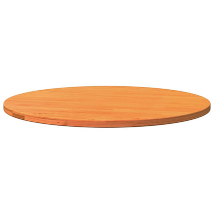 Piano Tavolo Rotondo Marrone Cera ÃƒËœ80x2,5cm Legno Massello Pino