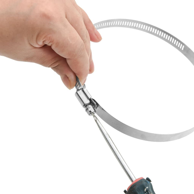 Fascette Stringitubo 6pz 91-140 mm in Acciaio Inox 304