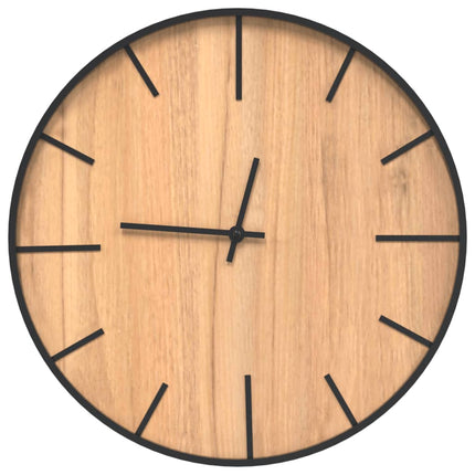 Orologio a Parete Marrone Ã˜39 cm in Ferro e Legno Multistrato