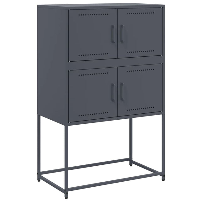 Credenza Antracite 68,5x38,5x107 cm in Acciaio