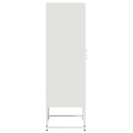 Credenza Bianca 36x39x123 cm in Acciaio