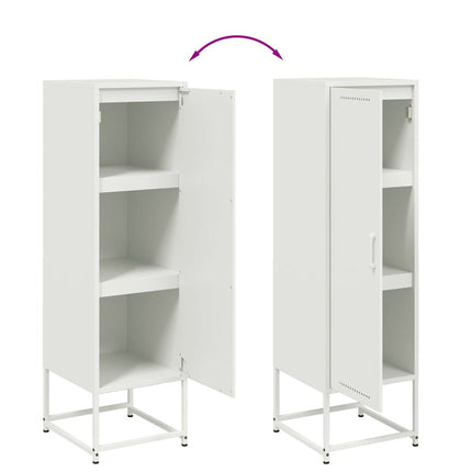 Credenza Bianca 36x39x123 cm in Acciaio