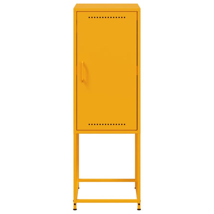 Credenza Giallo Senape 36x39x107 cm in Acciaio
