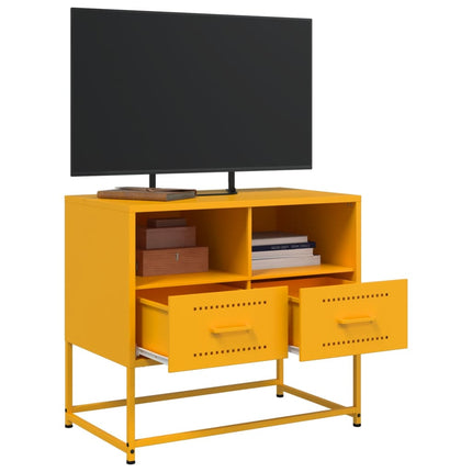 Mobile TV Giallo Senape 68x39x60,5 cm in Acciaio