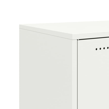 Credenza Bianca 68x39x72 cm in Acciaio