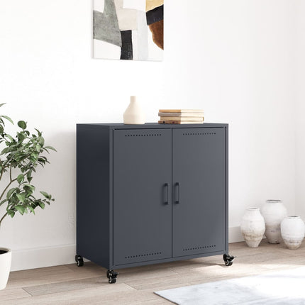 Credenza Antracite 68,5x39x72 cm in Acciaio