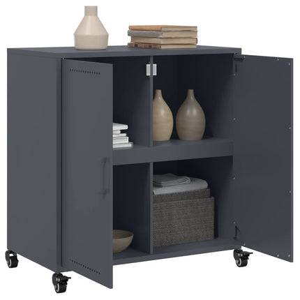 Credenza Antracite 68,5x39x72 cm in Acciaio
