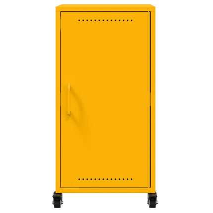 Credenza Giallo Antracite 36x39x72 cm Acciaio Laminato a Freddo