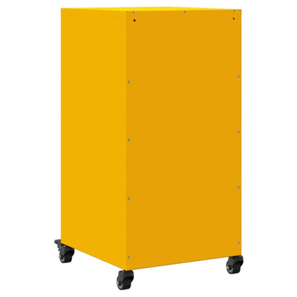 Credenza Giallo Antracite 36x39x72 cm Acciaio Laminato a Freddo