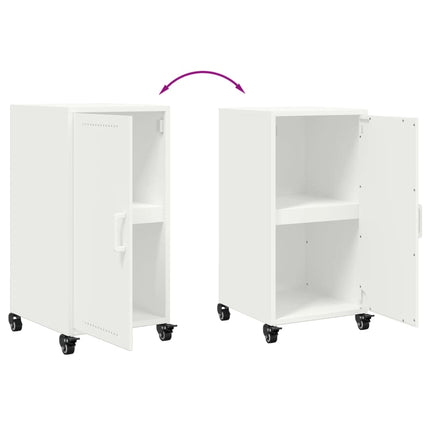 Credenza Bianca 36x39x72 cm in Acciaio