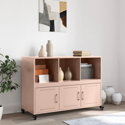 Credenza Rosa 100,5x39x72 cm in Acciaio