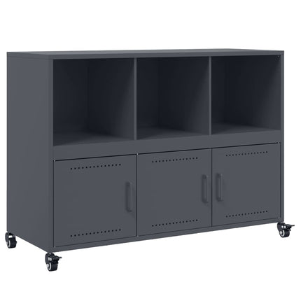 Credenza Antracite 100,5x39x72 cm in Acciaio