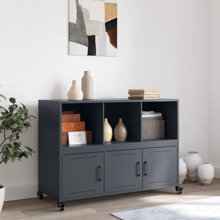 Credenza Antracite 100,5x39x72 cm in Acciaio