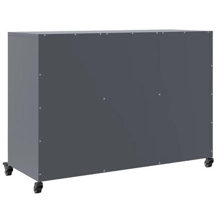 Credenza Antracite 100,5x39x72 cm in Acciaio
