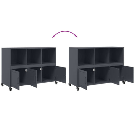 Credenza Antracite 100,5x39x72 cm in Acciaio