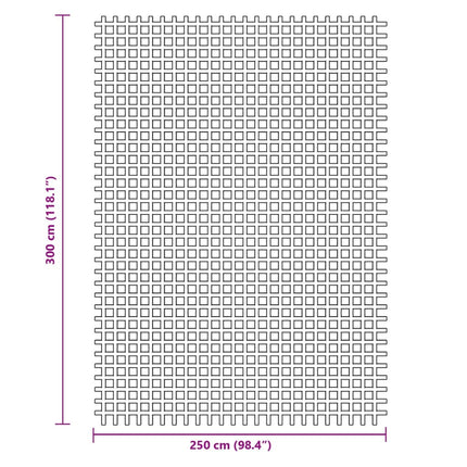 Tappeto da Tenda Antracite 3x2,5 m
