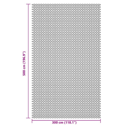 Tappeto da Tenda Antracite 5x3 m