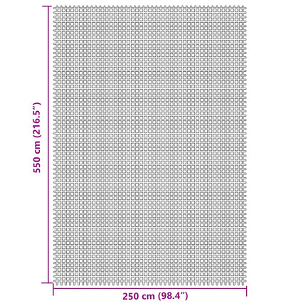 Tappeto da Tenda Grigio Chiaro 5,5x2,5 m