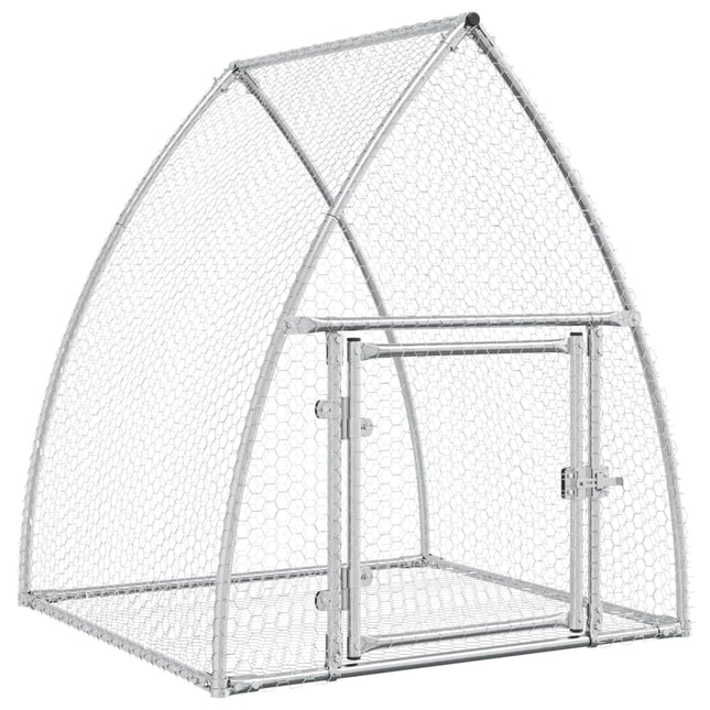 Conigliera Argento 100x105x120 cm in Acciaio Zincato