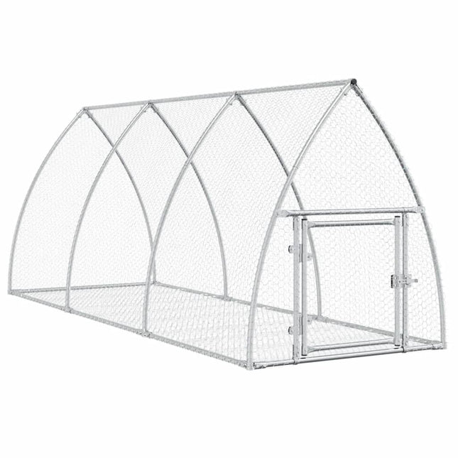 Conigliera Argento 300x105x120 cm in Acciaio Zincato