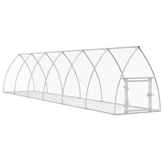 Conigliera Argento 600x105x120 cm in Acciaio Zincato