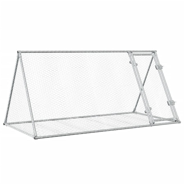 Conigliera Argento 200x105x91 cm in Acciaio Zincato