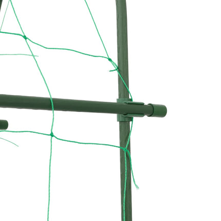 Tralicci Giardino per Piante Rampicanti 2pz Telaio a U Acciaio