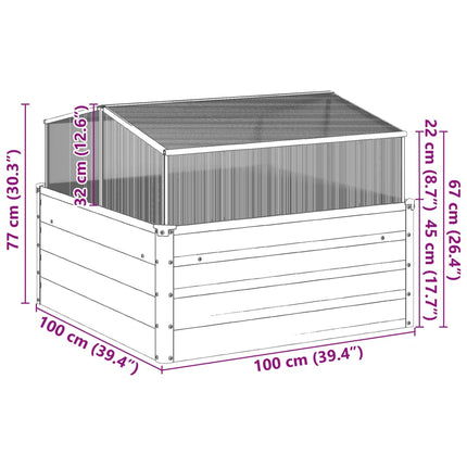 Fioriera da Giardino con Acciaio Corten per Serra
