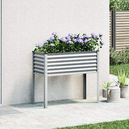 Fioriera da Giardino 100x41x90 cm in Acciaio Zincato