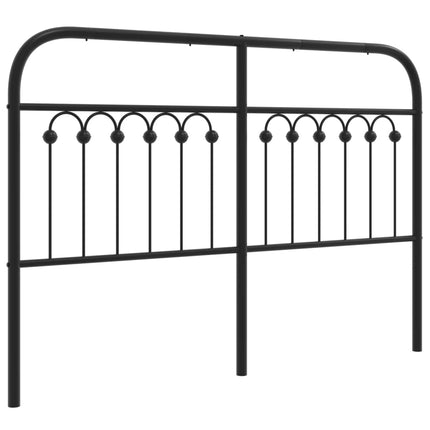 Testiera in Metallo Nero 135 cm