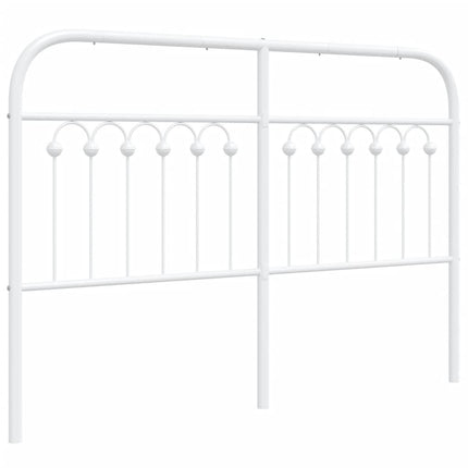 Testiera in Metallo Bianco 135 cm