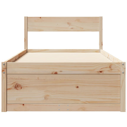Giroletto senza Materasso 100x200 cm in Legno Massello di Pino