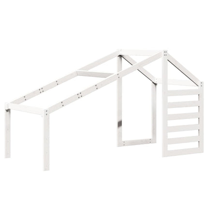 Tetto per Letto Bambini Bianco 198x97x113cm Legno Massello Pino