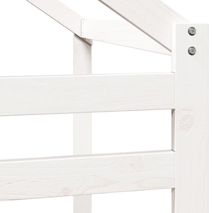 Tetto per Letto Bambini Bianco 198x97x113cm Legno Massello Pino