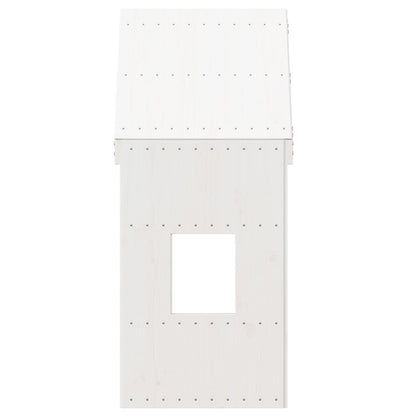 Tetto per Letto Bambini Bianco 60x99x139,5 Legno Massello Pino