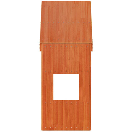 Tetto Letto Bambini Marrone Cera 55x99x139,5 cm Massello Pino