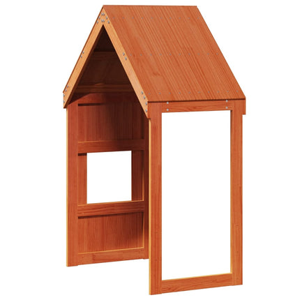 Tetto Letto Bambini Marrone Cera 55x99x139,5 cm Massello Pino