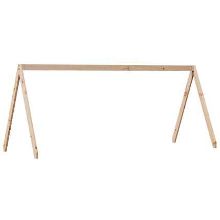 Tetto per Letto Bambini 209x95,5x88 cm Legno Massello di Pino