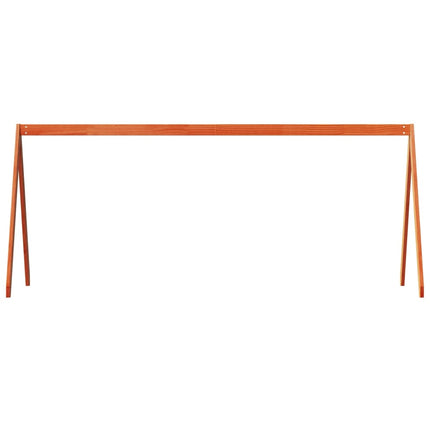 Tetto Letto Bambini Marrone Cera 199x95,5x88 cm Massello Pino