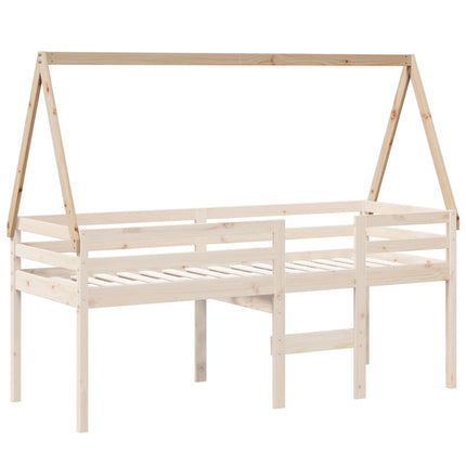 Tetto per Letto Bambini 199x80,5x88 cm Legno Massello di Pino