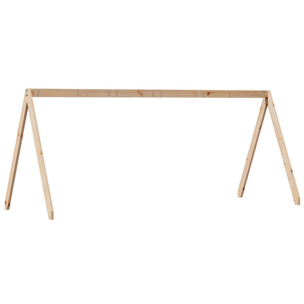 Tetto per Letto Bambini 199x80,5x88 cm Legno Massello di Pino